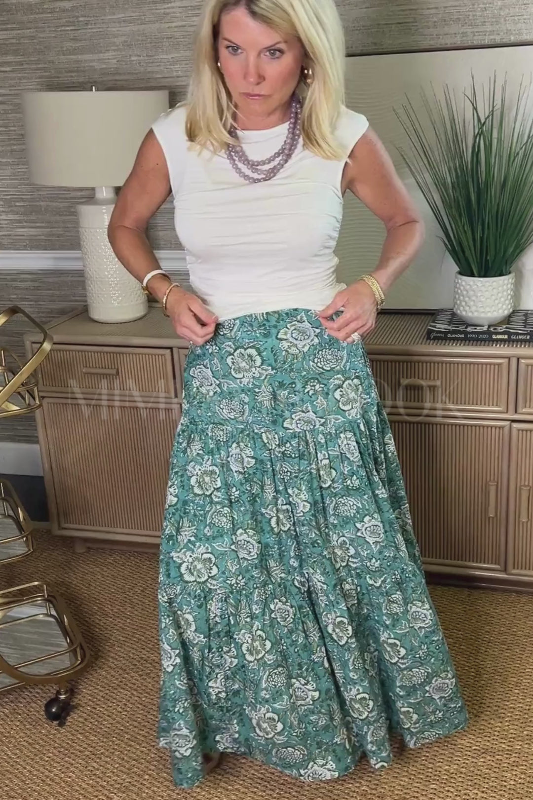 Murphy skirt, green