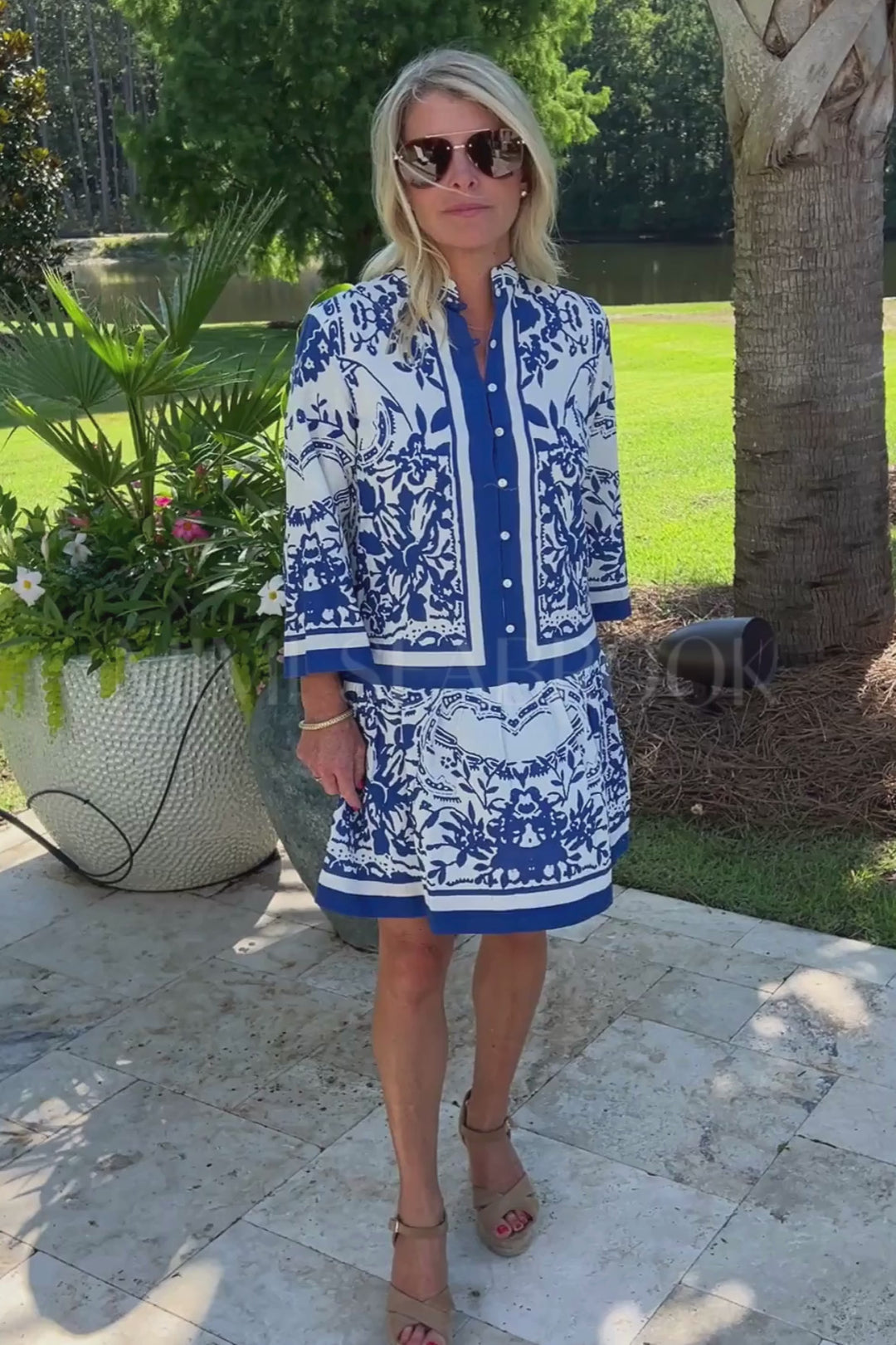 YUÈ MINI DRESS, Altesse Print by Cleobella
