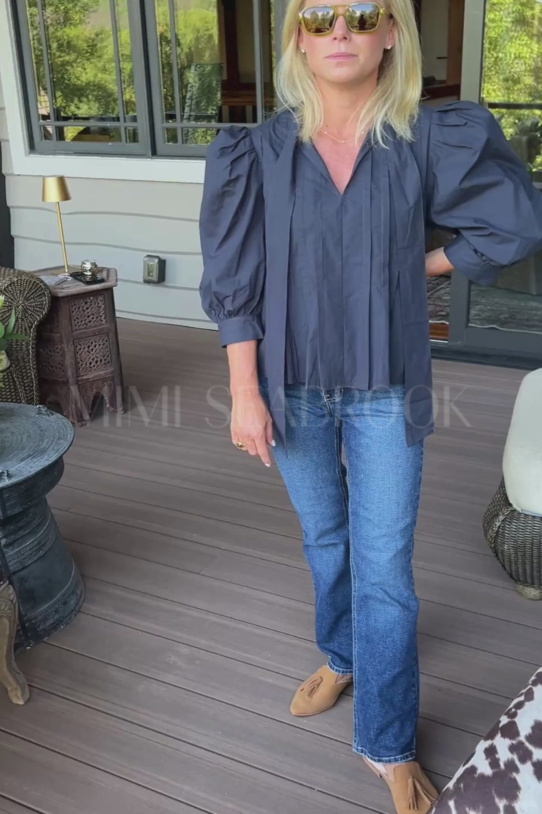 Hutton top, navy