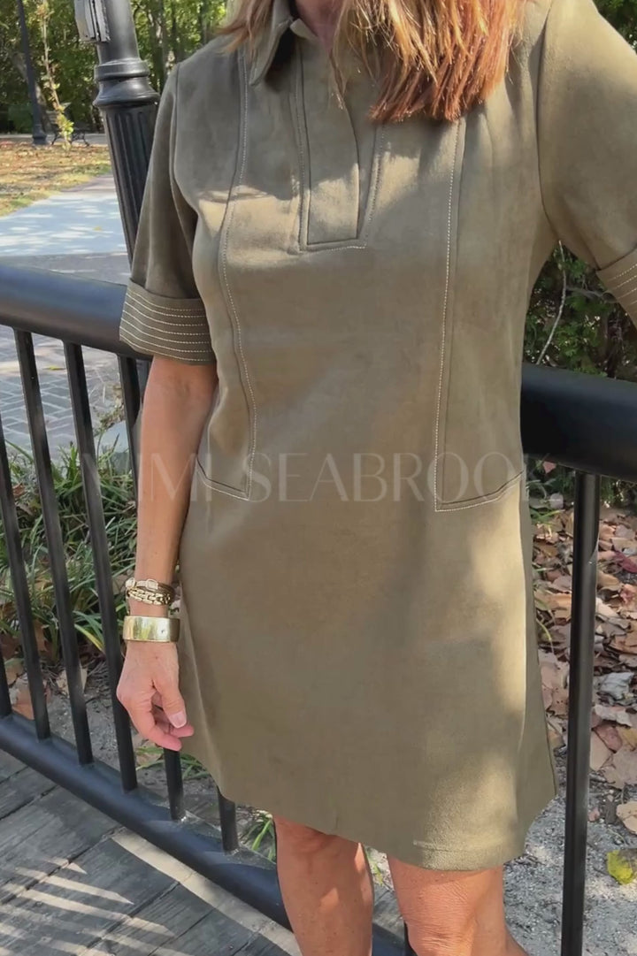 Coraline dress, olive