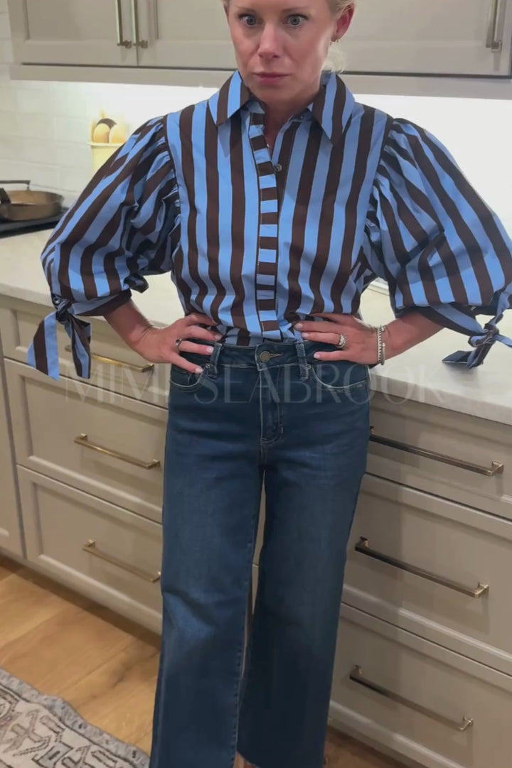 Carli wide leg jeans, dark denim
