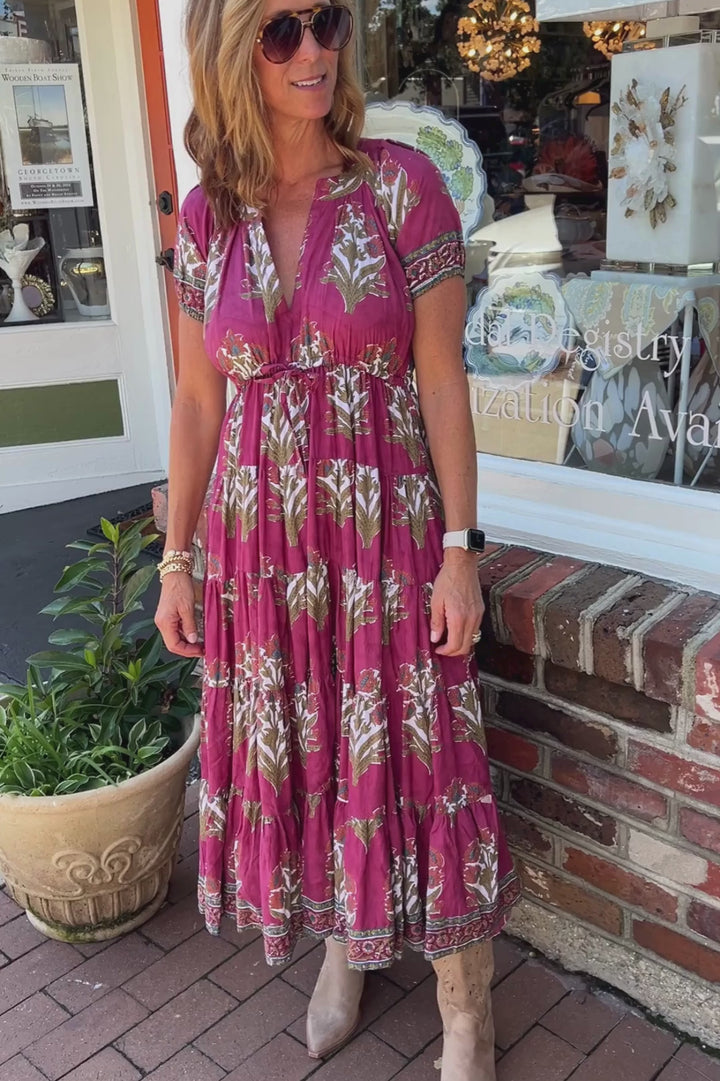 Ashton dress, Ruby Wine