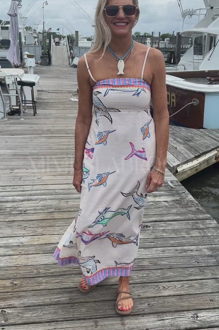 Exumas Dress by King + Pitt, chroma reef print