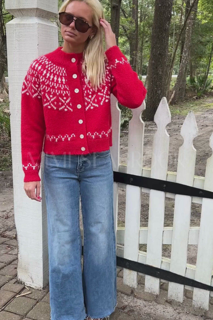 Seymour sweater, red