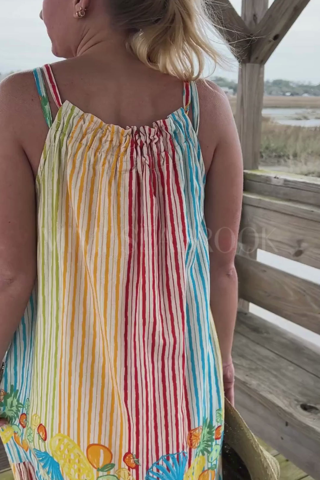 Fruit Stripe Camilla Dress by Sunshine Tienda