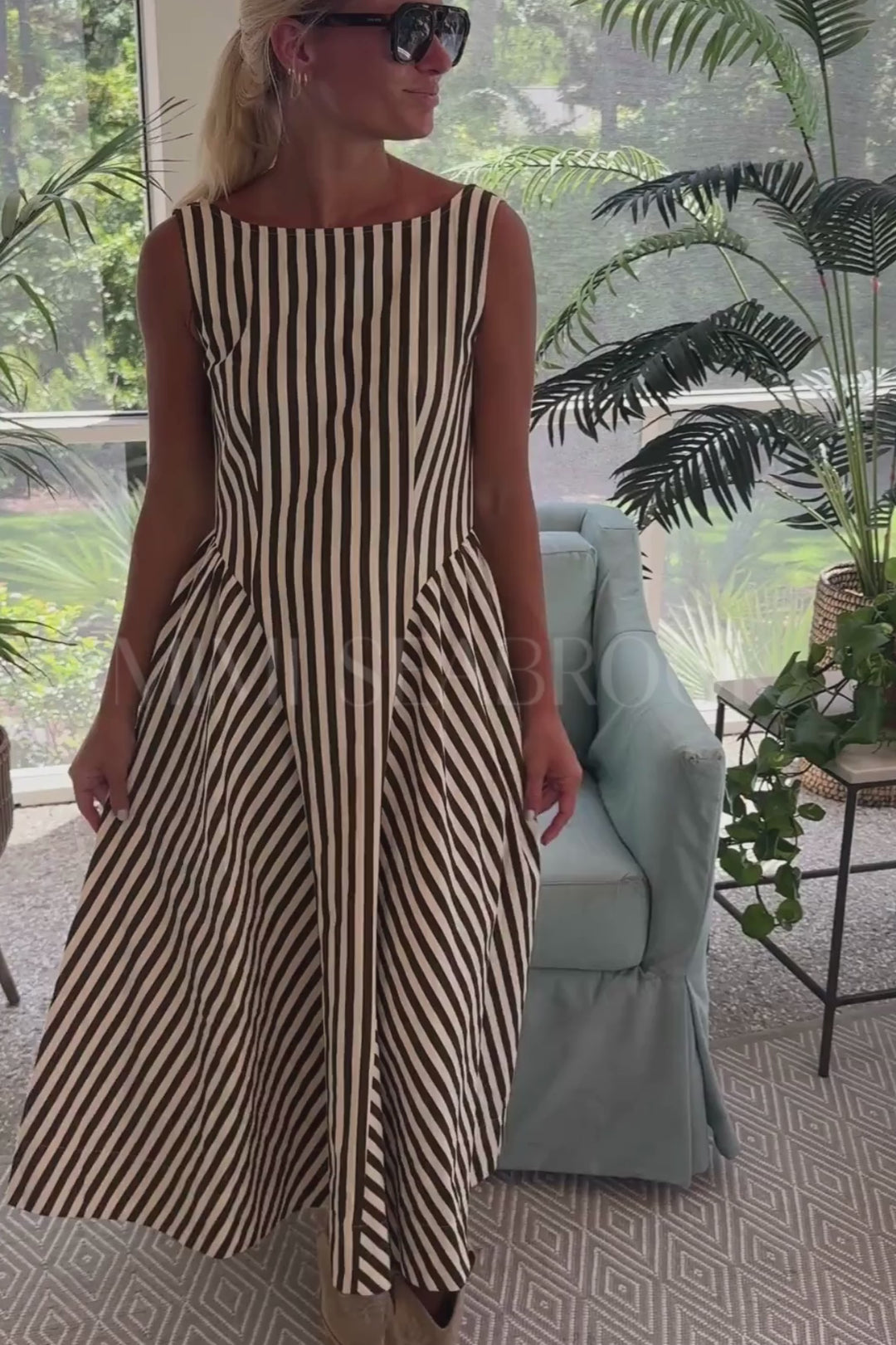 Esham dress, brown