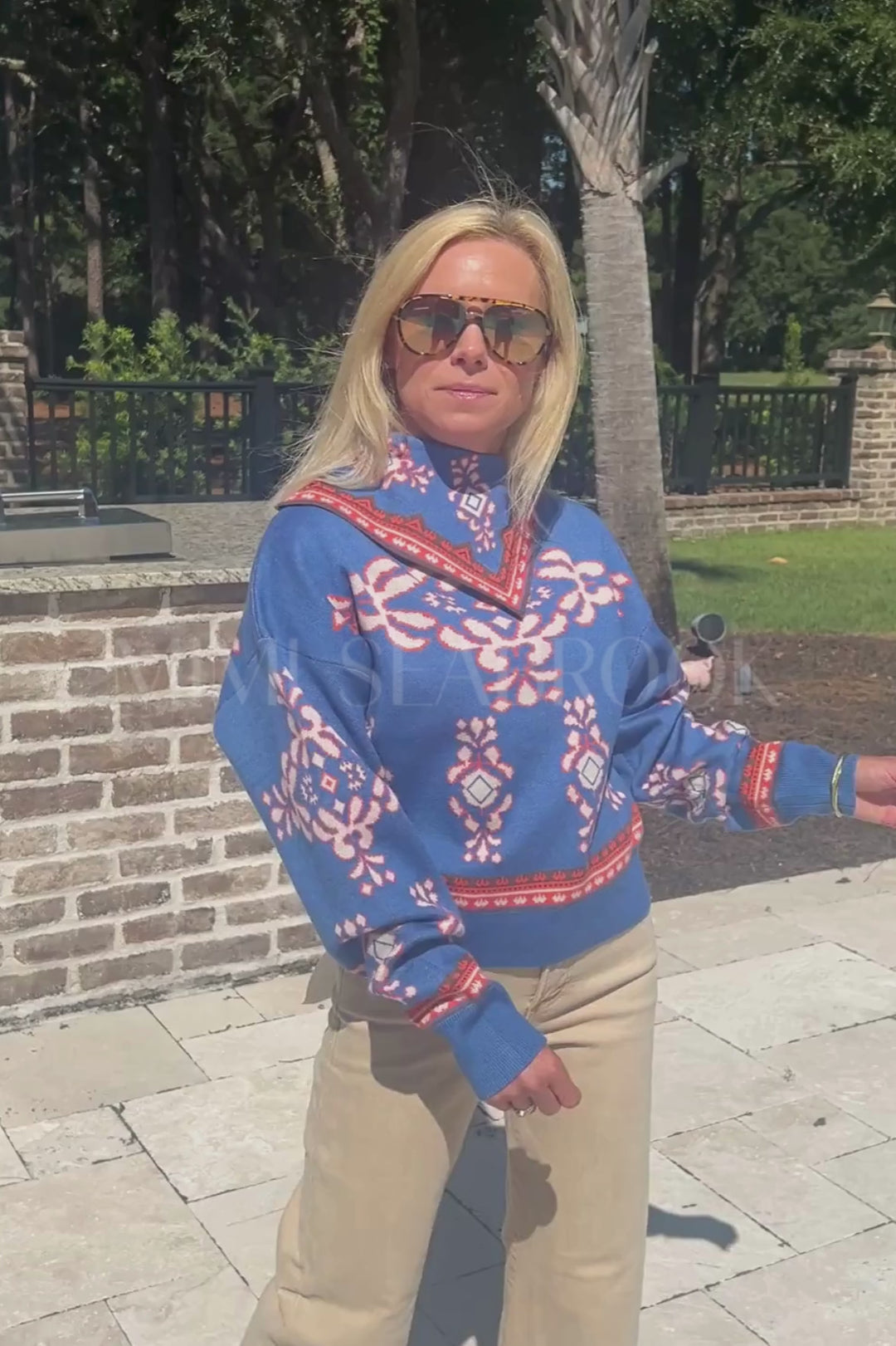 Stansell sweater, blue