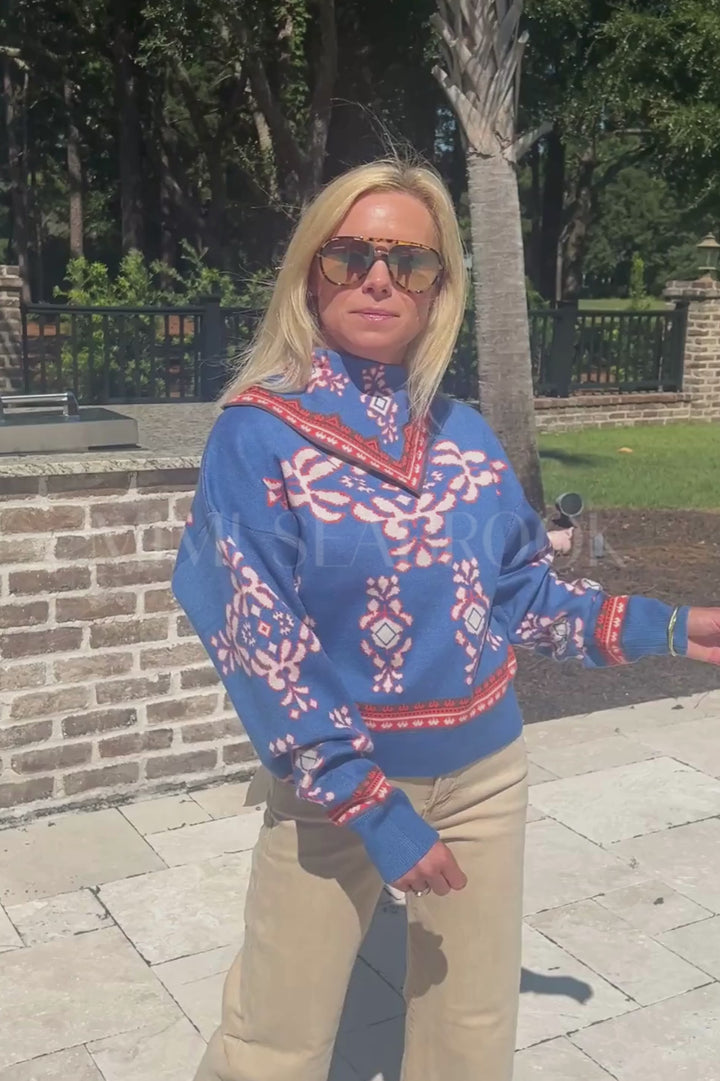 Stansell sweater, blue