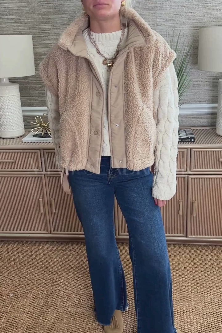 Crenshaw vest jacket, beige