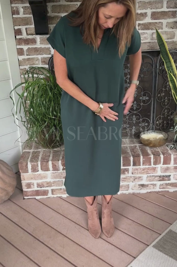 Reaves dress, forest