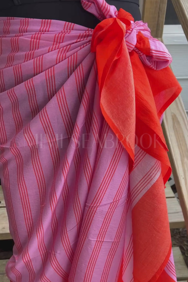 Orchid Pinstripe Sarong
