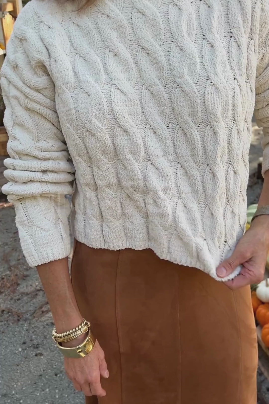 Leavenworth sweater, cream