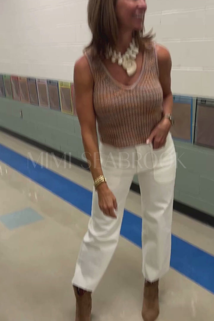 Woodson top, camel
