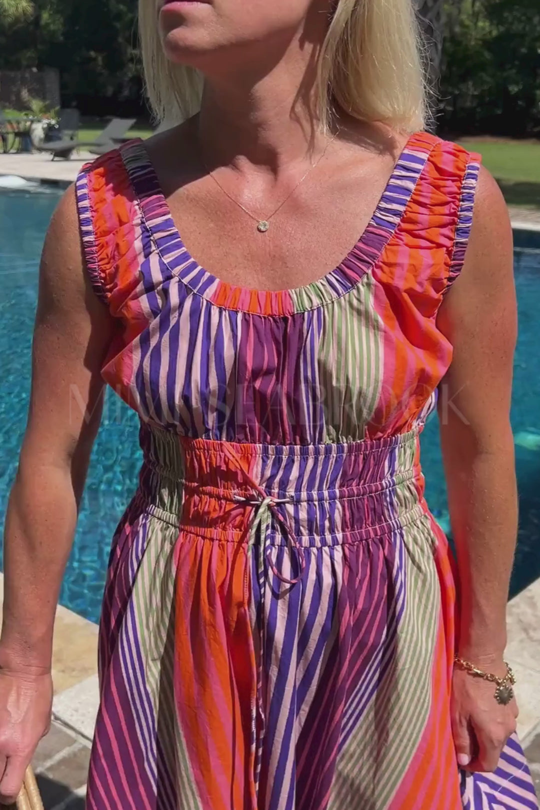 Harper Mini Dress, Wolcott Multi by Oliphant