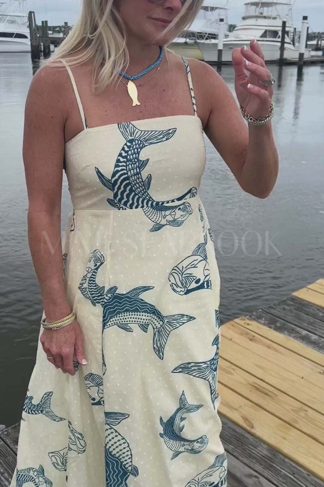 Exumas Dress by King + Pitt, silver king print