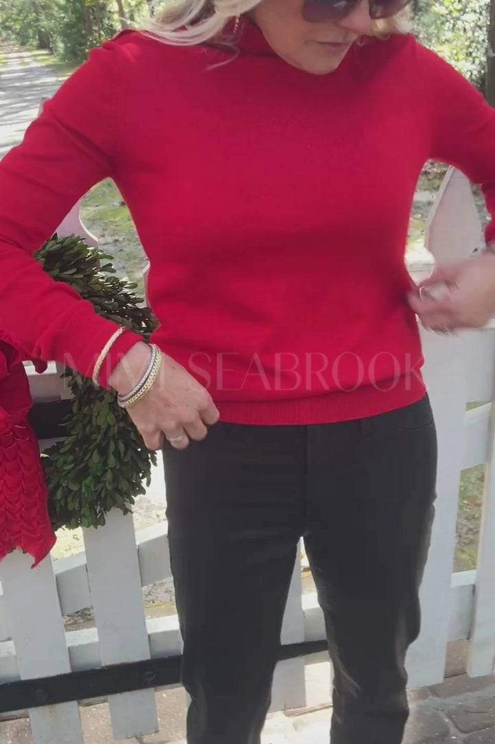 Dudley sweater, red