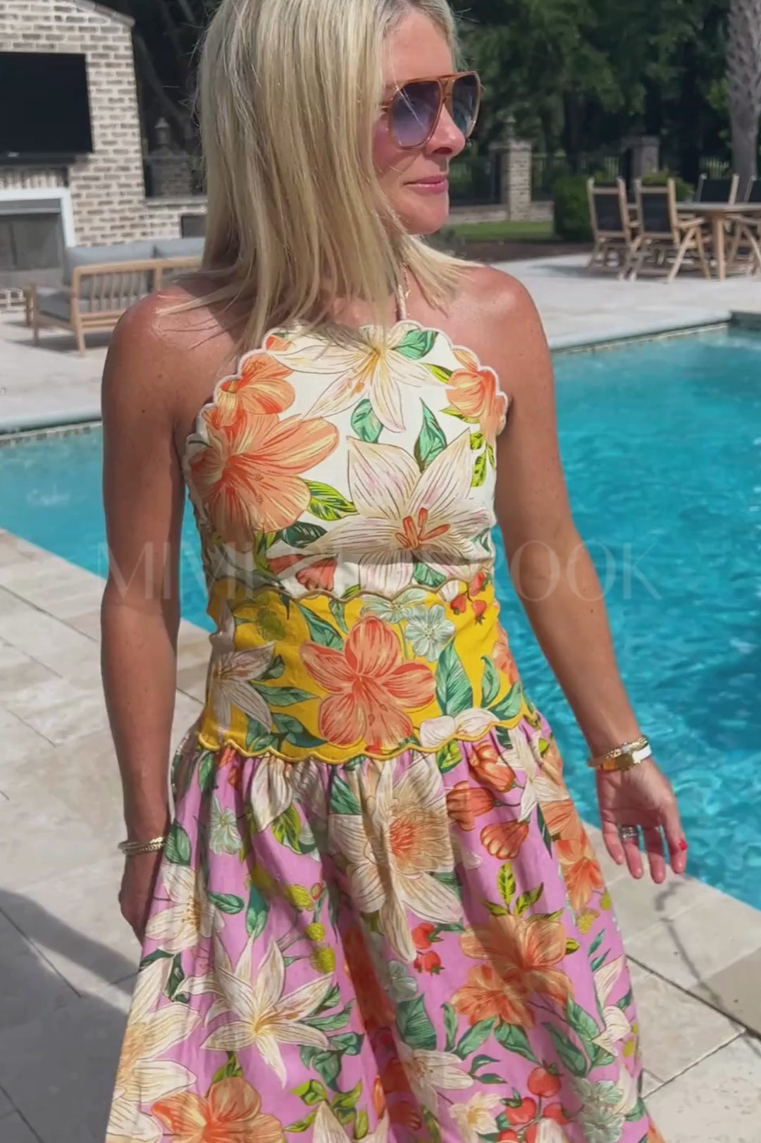 Guaragarden Sleeveless Midi Dress by Farm Rio