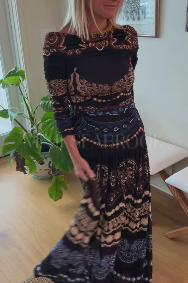 Nicole Strapless Maxi Dress by Farm Rio