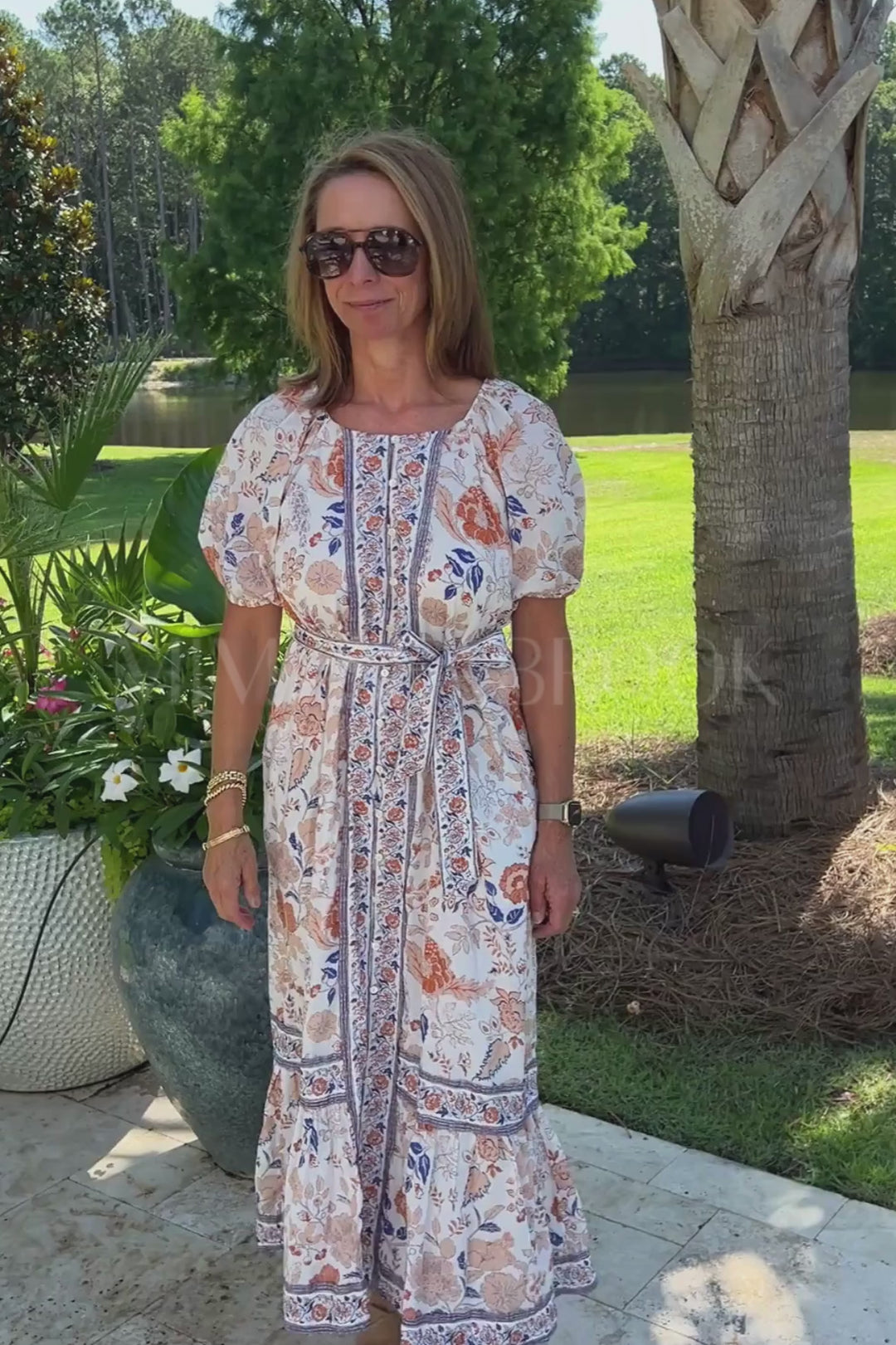 Kelsey Ankle Dress, Bellavista Print by Cleobella