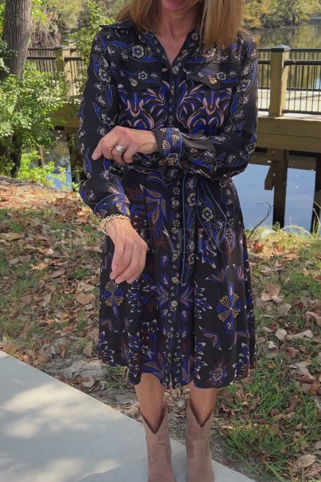 Arabesque Mix Scarves Midi Dress by Farm Rio