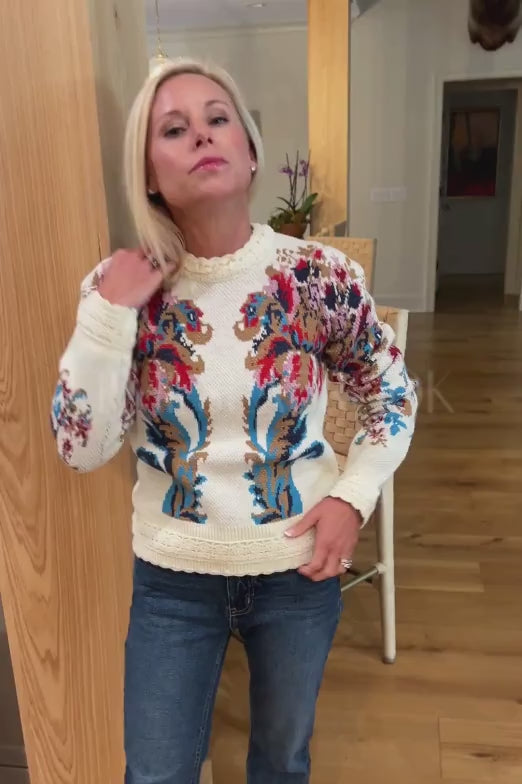 Arabesque Knit Sweater by FARM RIO
