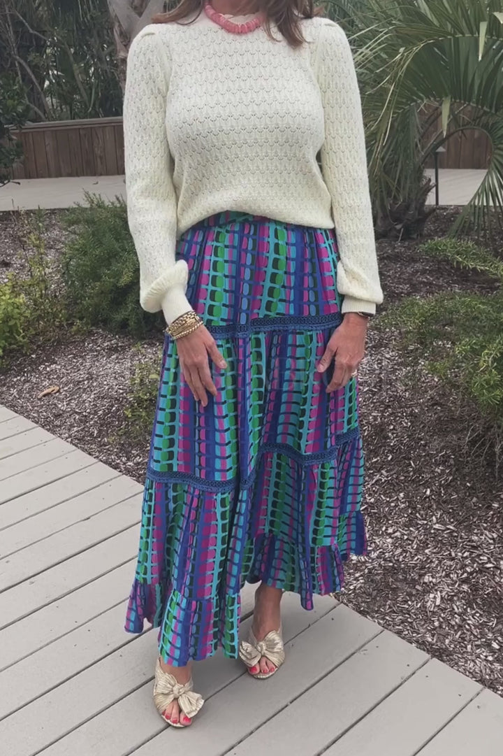 Savannah Skirt by Briton Court, Dahlia