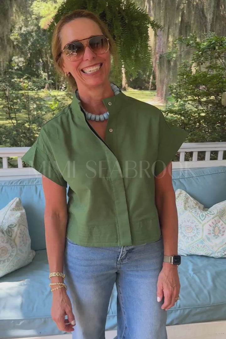 McDowell top, green