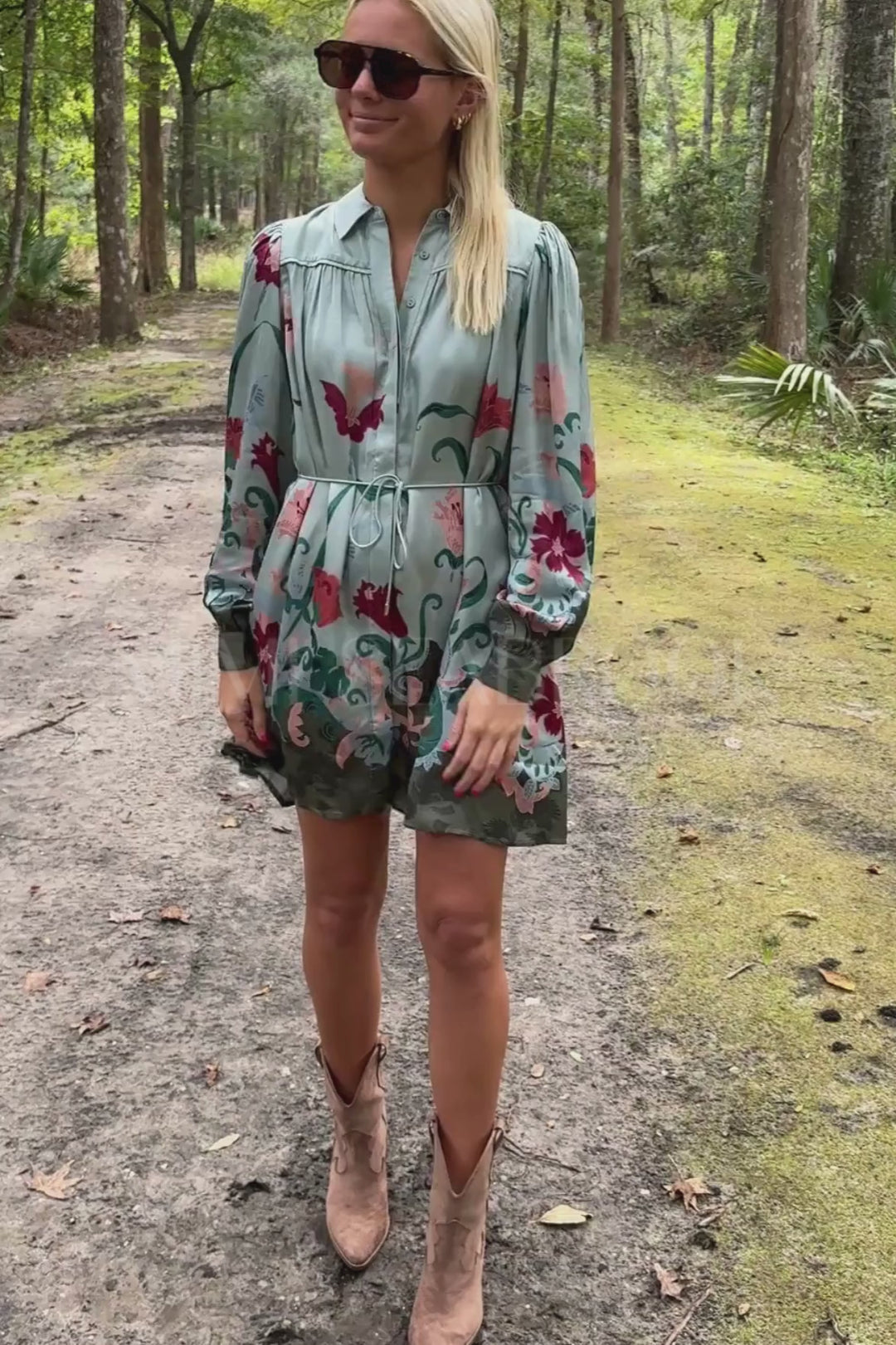 Charisma Mini Dress, Lys Print by Cleobella