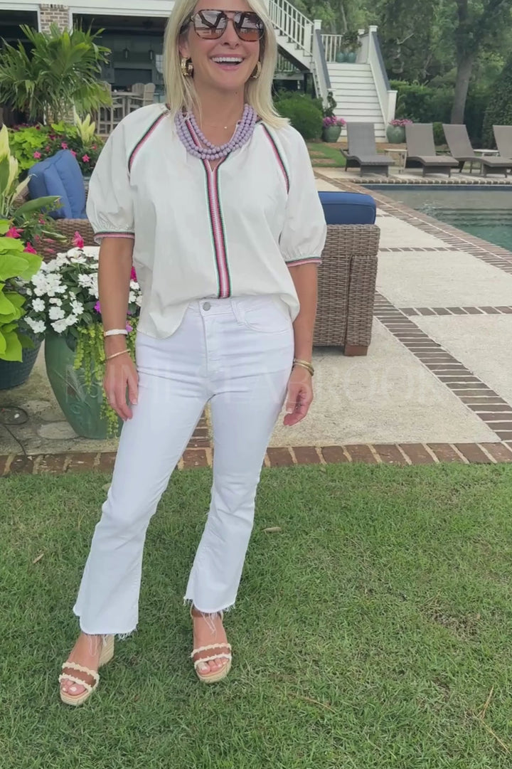 Leann top, off white