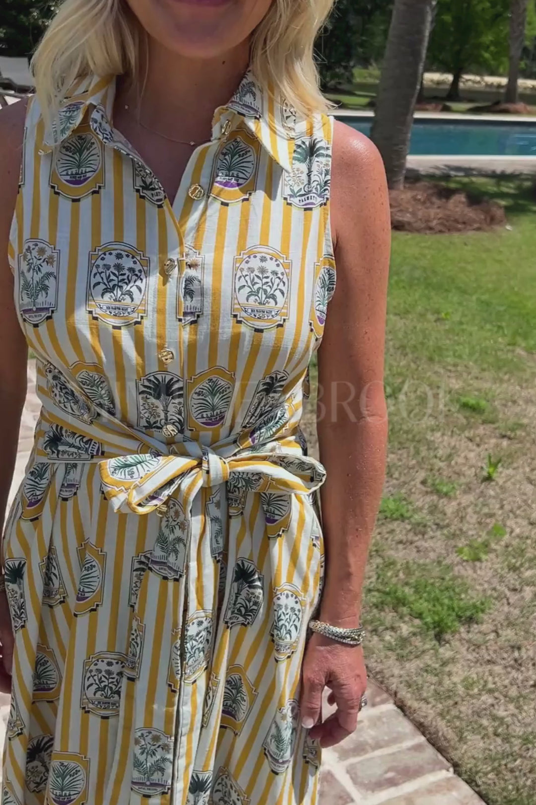 Mary Ellen dress, gold