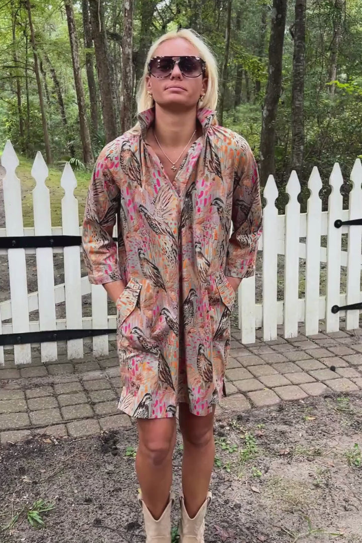 Kara Dress, wing print