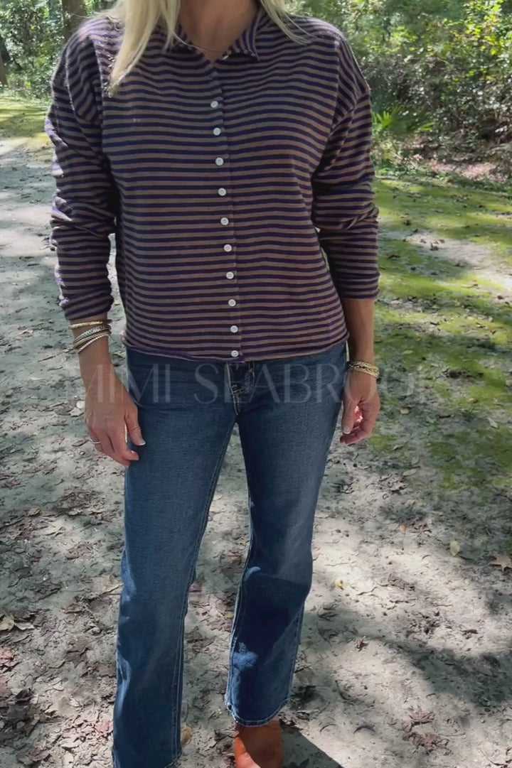 Winnie sweater, brown/navy