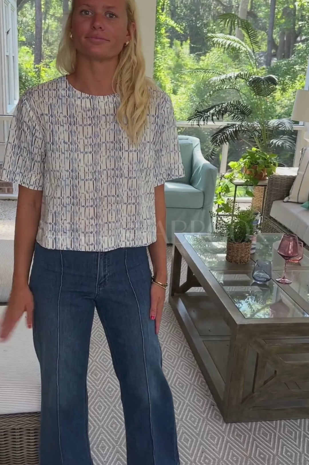 Kaomi jeans, medium denim