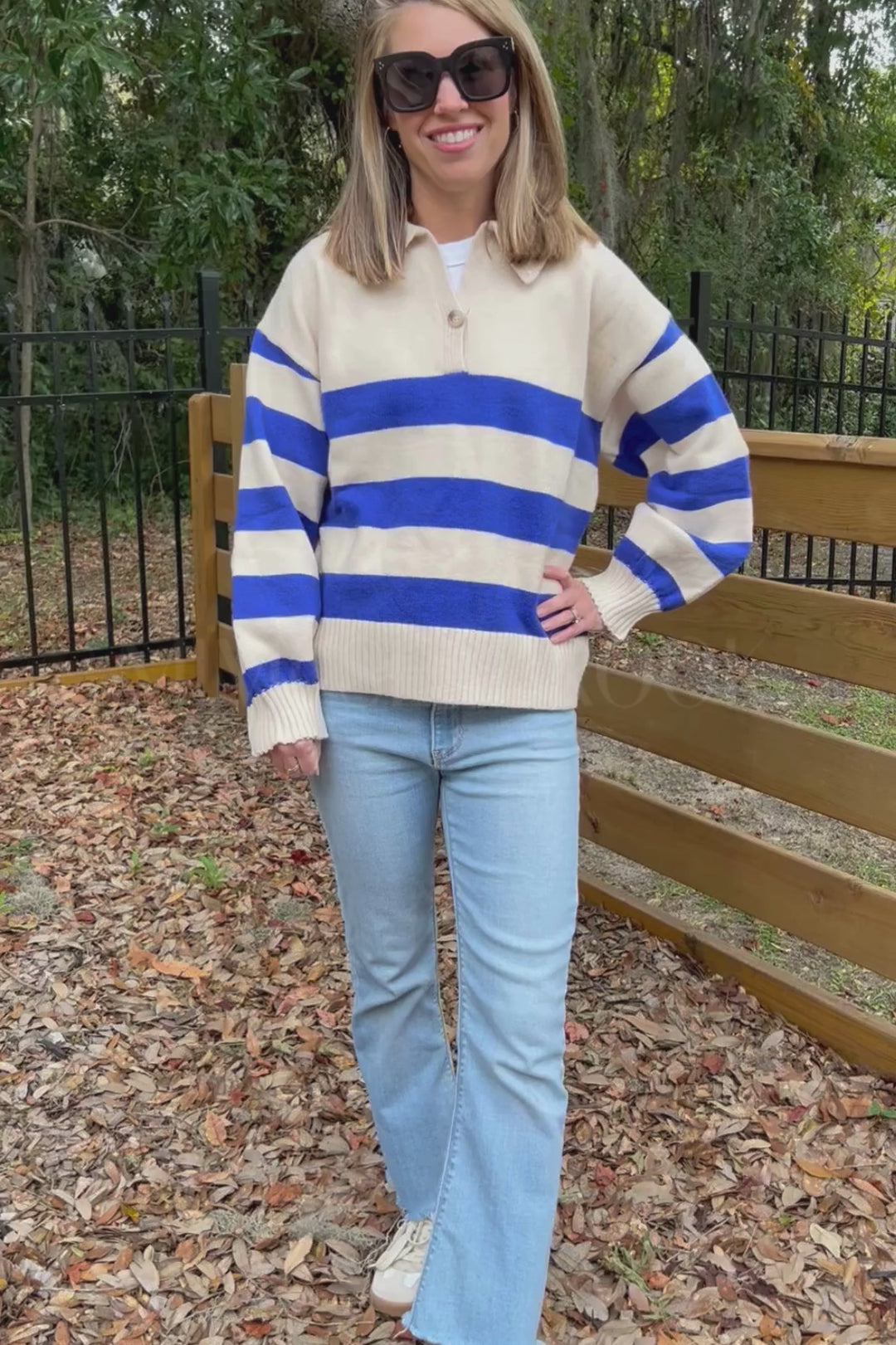 Presley sweater, cobalt