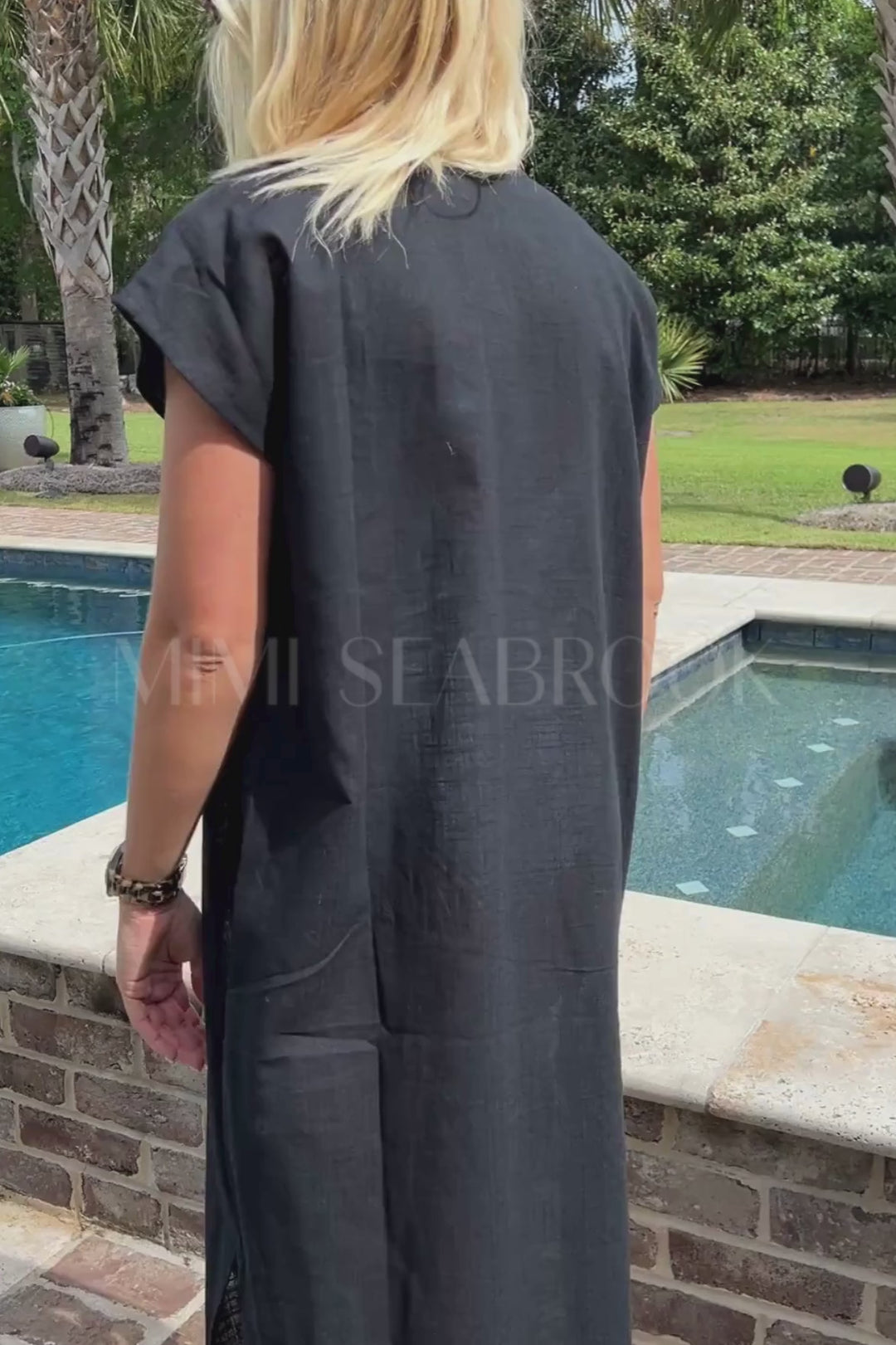 Nalu dress coverup, black