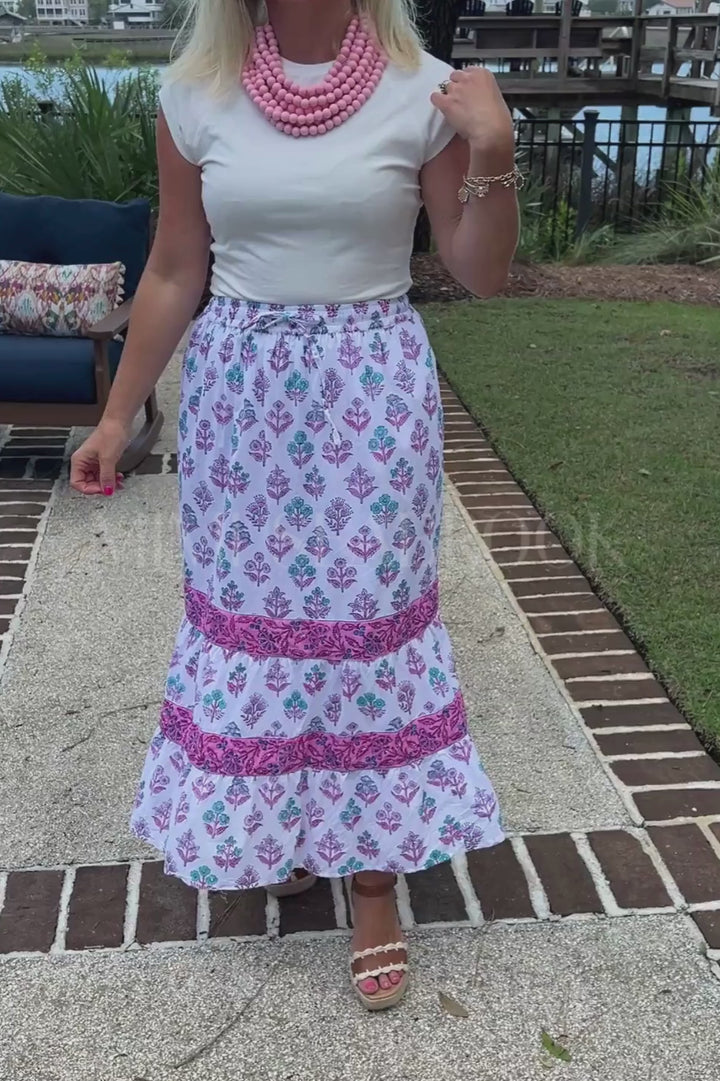 Cora Skirt, Lilac Chiffon by Victoria Dunn