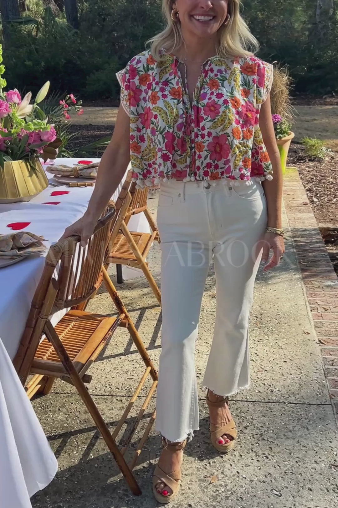 Banana Flowers Blouse by Farm Rio