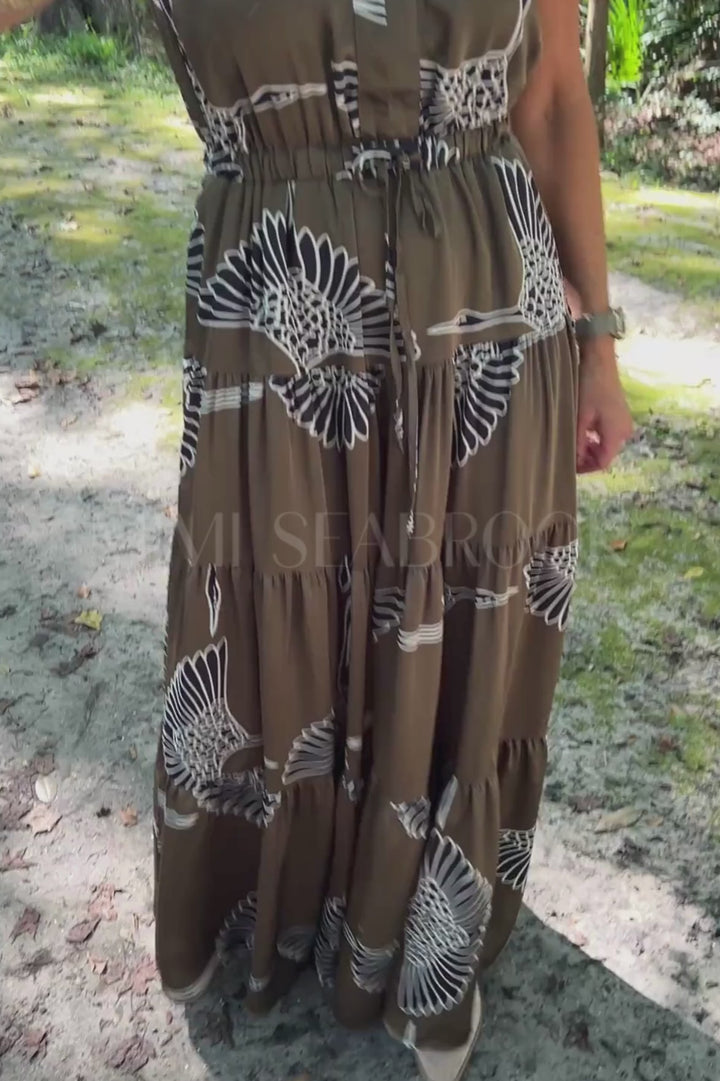 Hampton dress, mocha