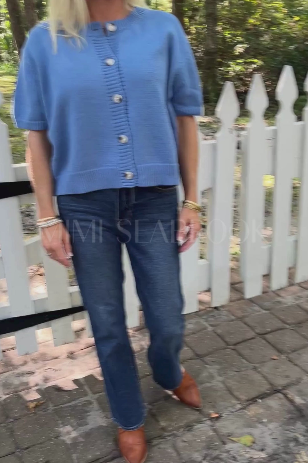 Kensley sweater, dusty blue