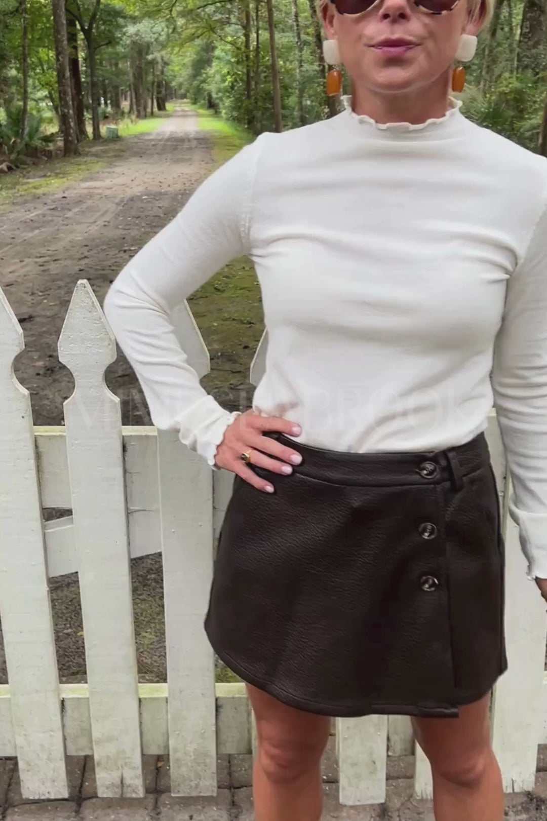 Ansley skort, chocolate brown