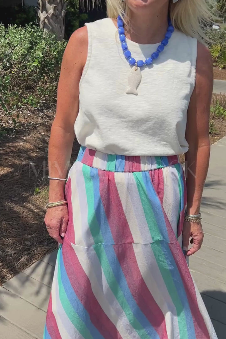 Olivia Skirt, Bennett Multi by Oliphant