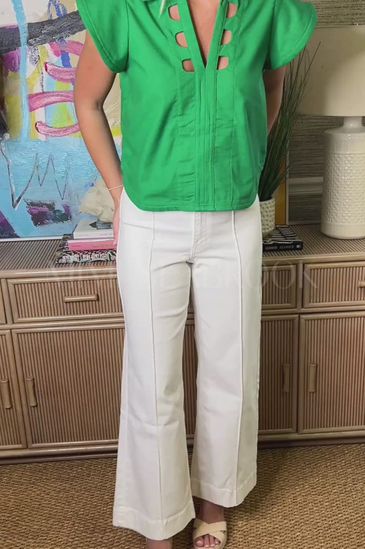 Kaomi jeans, white