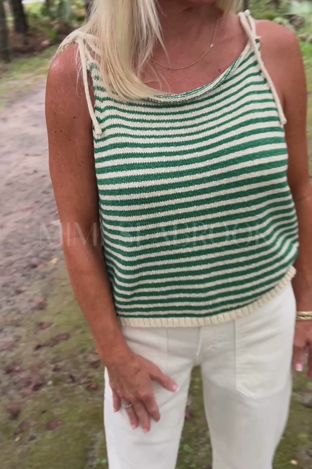 Enid top, green